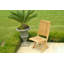 Braxton Folding Teak Outdoor Patio Dining Chair