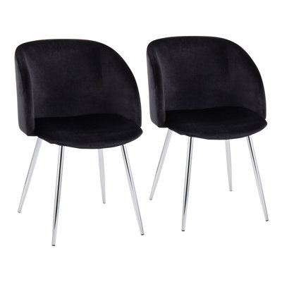 Terrance 18.5'' H Velvet Upholstered Parsons Chair