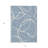 3' X 5' Denim Blue Abstract Washable Indoor Outdoor Area Rug