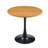 Round Dining Table, 31.5" Circle Tulip Table With Thickened Tabletop & Metal Pedestal, Mid Century Modern Bistro Table For Kitchen, Small Places, Living Room, Cafe (Faux Wood)-169235272-169235275-169235274