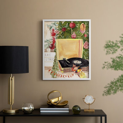 Home Sweet Christmas II Framed Print - Solid Wood