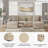 Iwan 3-Piece Sectional With Chaise