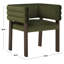 Chaise avec accoudoirs en velours Aliezah-2045059004