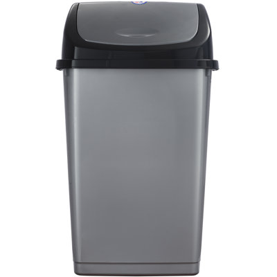 Poubelle à balançoire en plastique 13 gallons