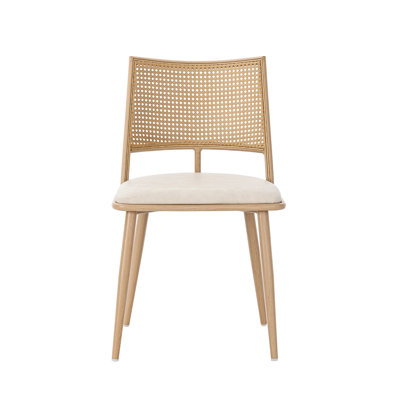 Mason 47cm H Upholstered Side Chair in Beige