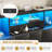 Upholstered Platform Bed Frame Full Size with Charging Station, 4 Drawers and LED Lights, Heavy Duty, No Box Spring Needed-215176010-202005754