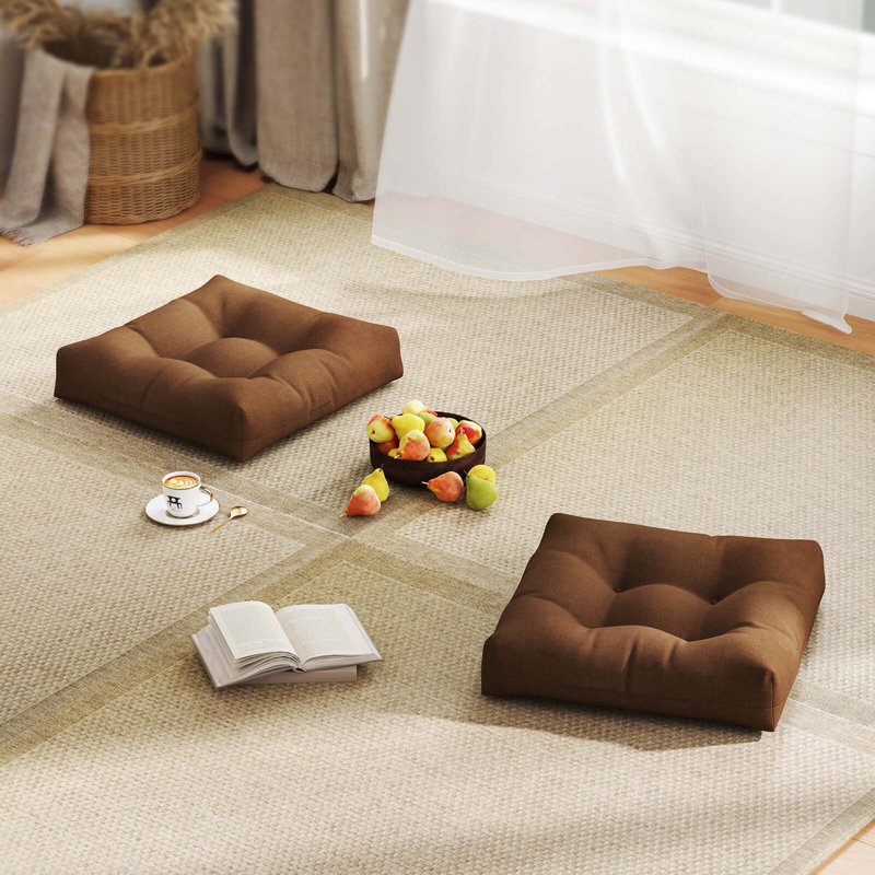 2 PCS Patio Chair Seat Cushion Pads Indoor/Outdoor