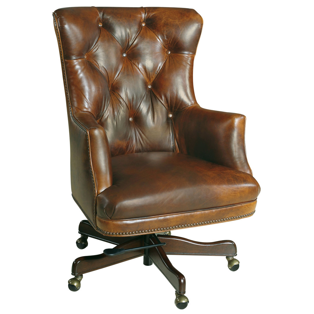 Parthenon Genuine Leather Executive Chair Hooker Furniture