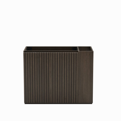 36" Walnut Bathroom Vanity With Soft Black Drawers, Wall Mounted Floating Bathroom Vanity For Modern Bathroom, Pre-Assembled