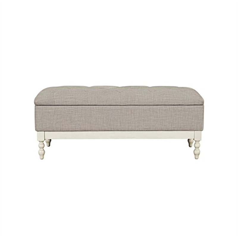Banc de rangement capitonné