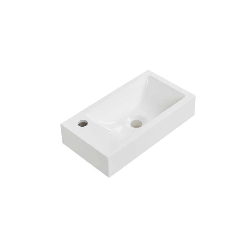 Plateau de meuble-lavabo 17,7 po, Gauche