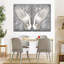 «White Floral Angel Wings», impression sur toile tendue 2 pièces-93821351