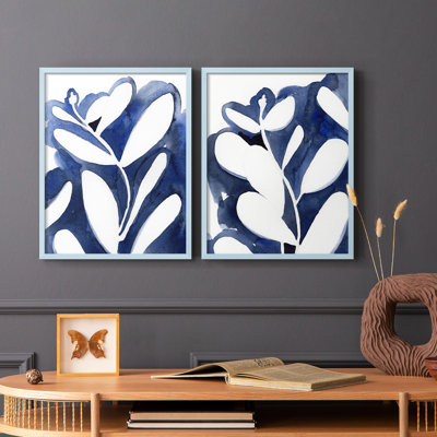 Blue Eucalyptus I-Premium Framed Print -Ready to Hang - No Nails Required - No Nails Required