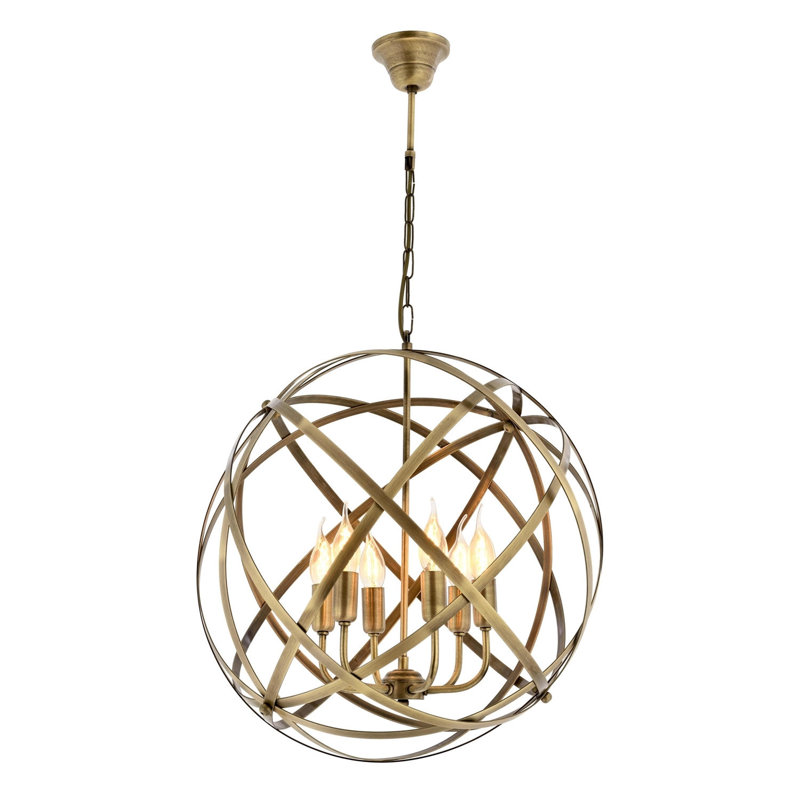 Maja 6 - Light Sphere Chandelier, Vintage