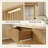 47" Wide 6 Drawer Double Dresser with Fluted Drawer Fronts-1371765958