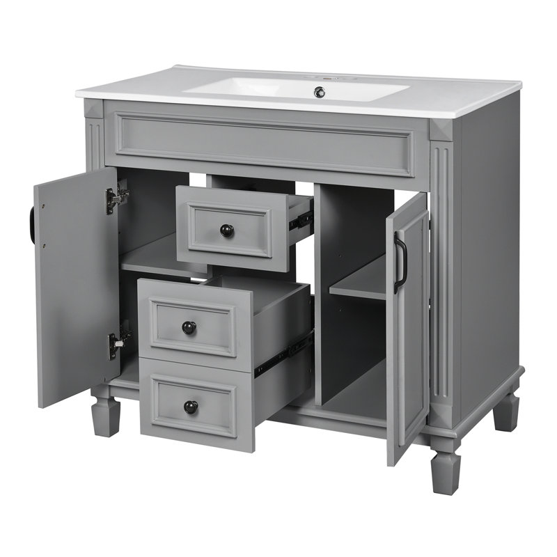 Meuble-lavabo 36 po avec lavabo supérieur