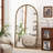 Iron Arch Retro Full Length Mirror With Supporting Feet, For Living Room, Bedroom-1674363813