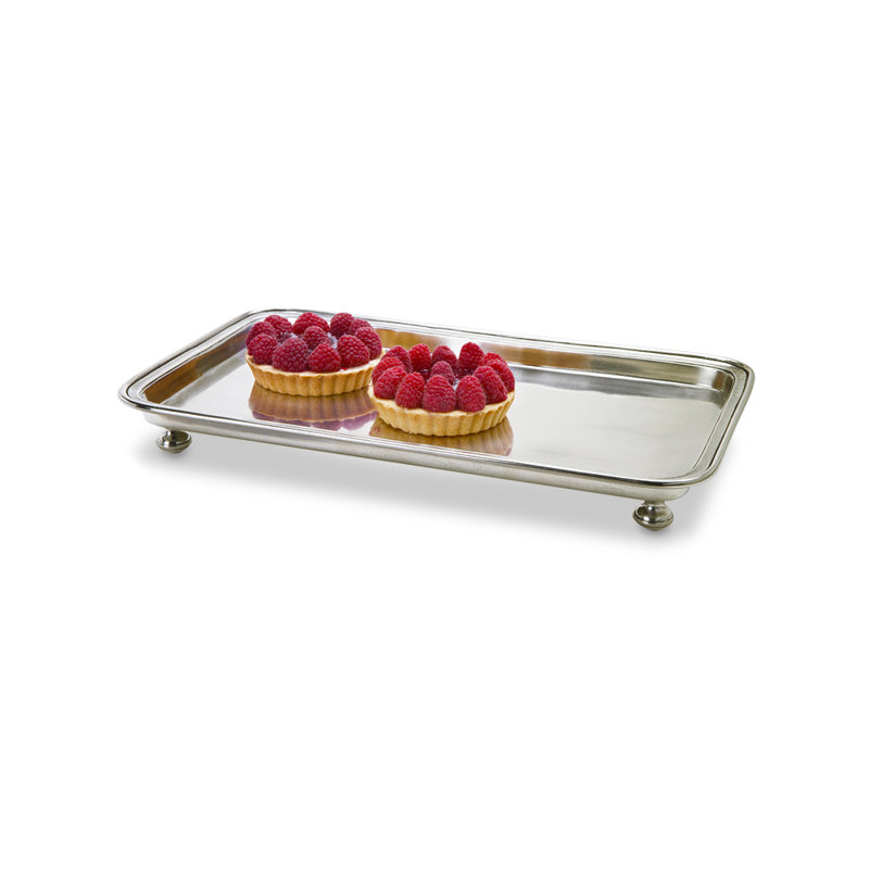 Footed Serving Tray, 1.7" H x 8.7" W x 14.6" D