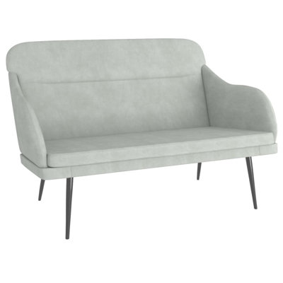Loveseat Upholstered Couch Bench with Armrests for Dining Room Velvet