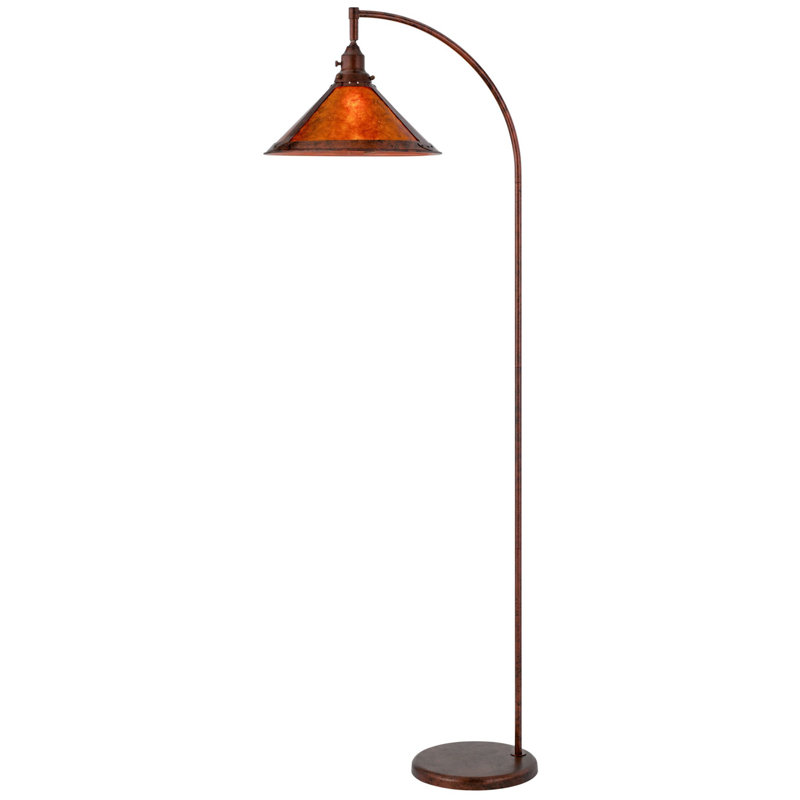 Bojislav 65'' Brown Arched Floor Lamp