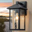 Matte Black 30cm H Outdoor Sconce