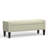 52" Upholstered Storage Bench With Truncated Arms and Nailhead Trim-86127997