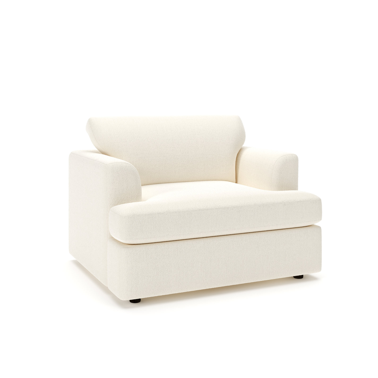 Brooks Upholstered Armchair, Davis Pearl