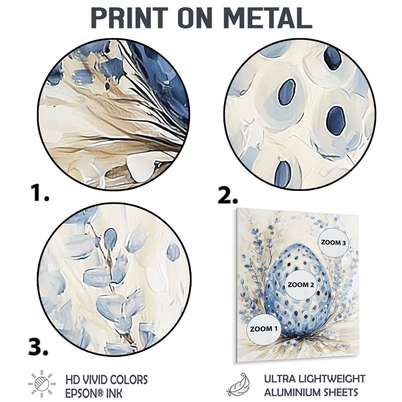«Aqua Dragon Egg I - Dragons», impression murale moderne, H 20 po x l 12 po