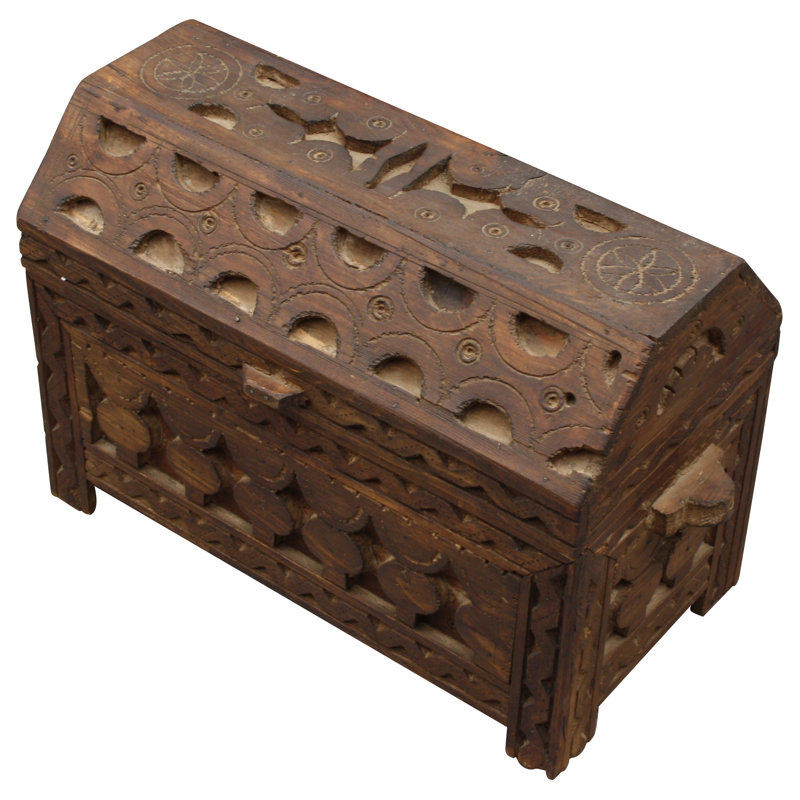 Handmade Wood Decorative Trunk