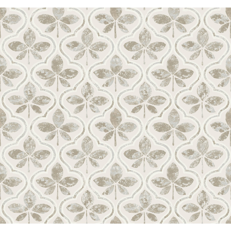 Rouleau de papier peint L 27 pi x l 27 po Algy, gris