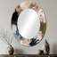 Miroir mural bleu moderne Blue Reflections II-572368487