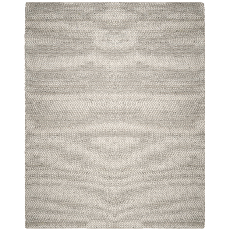 Hand-Tufted Ivory/Silver Area Rug