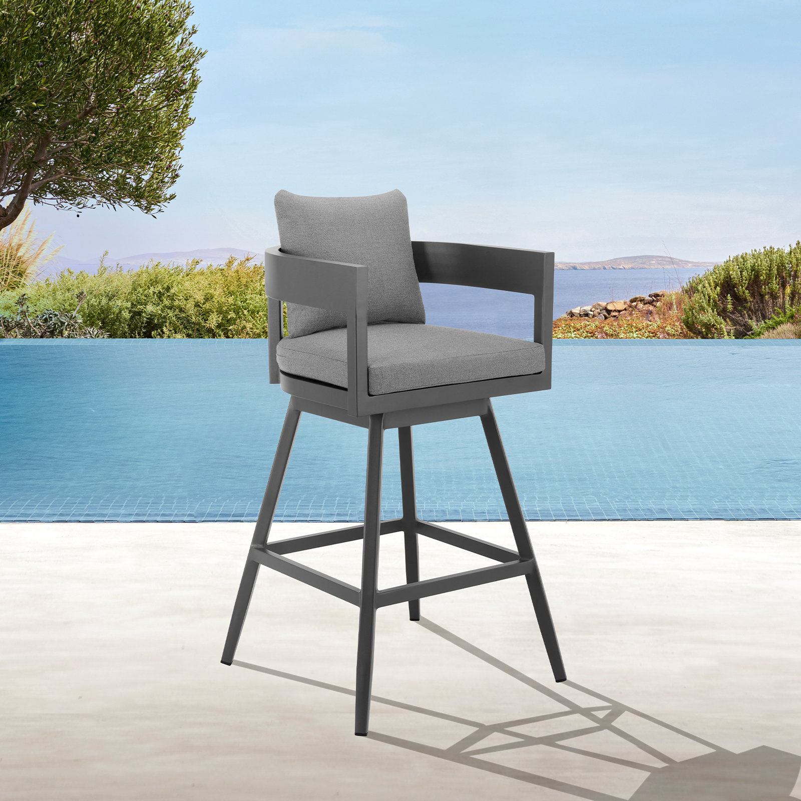 Evalyn Patio Bar Stool, 26"