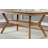 63.6" W Transitional Dining Table, Natural Tone-1701490094