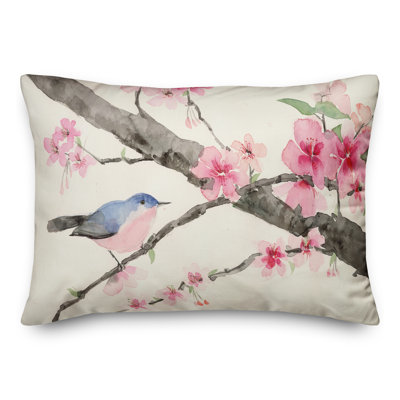  Kitson Cherry Blossom Branch Rectangular Pillow Cover & Insert