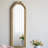 48.8" x 15.8" Arched Wall Mirror with Ornate Gold Frame-2029941516