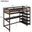 Lit mezzanine simple avec tablette et bureau pour les dortoirs de style chambre à coucher-519916016-519916023