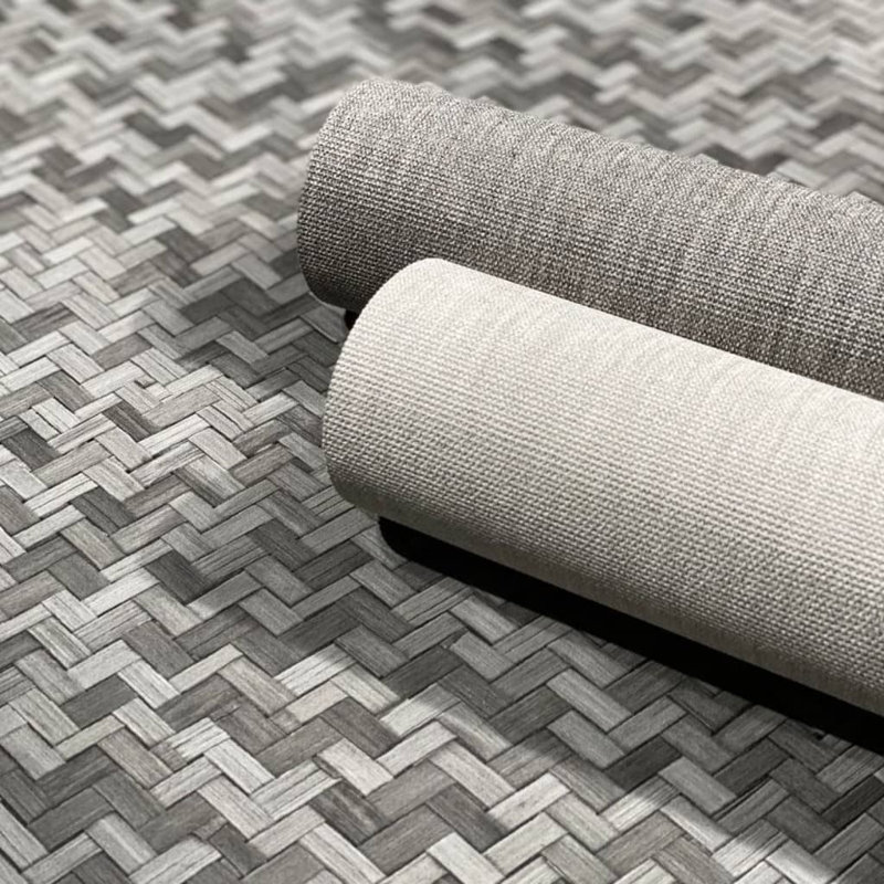 Eden 10m x 53cm Textured Matte Wallpaper Roll, Anthracite