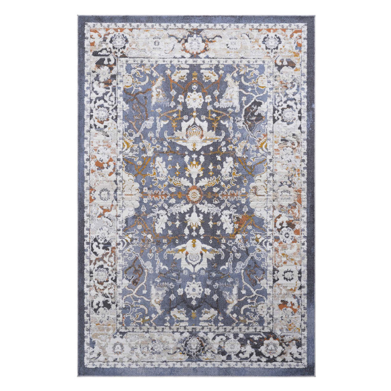 Tapis Stain Blue, Rectangulaire 8 pi x 10 pi