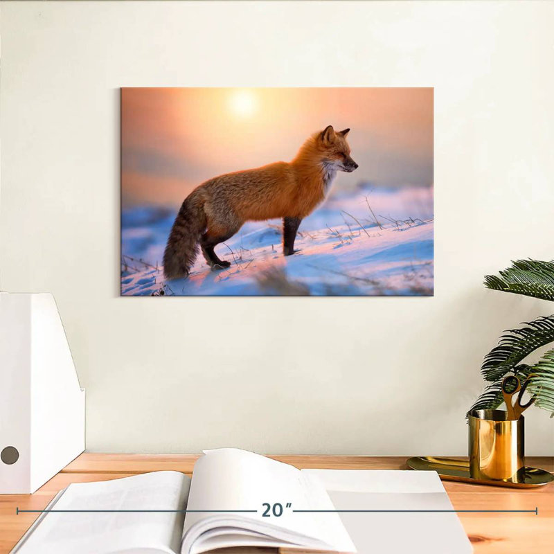 Brampt Sunny Red Fox, 8" H x 12" W