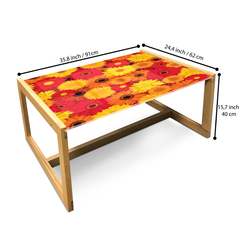 Jaleen Sled Coffee Table, 40cm H x 91cm W x 62cm D