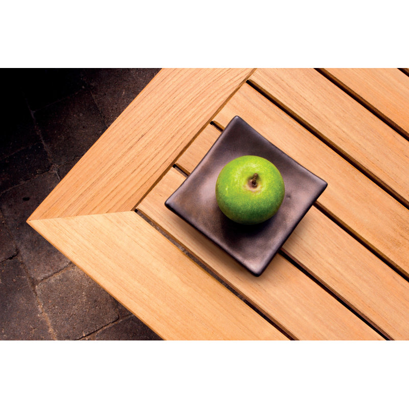 Newport Teak Outdoor Low 20" Square Side Table