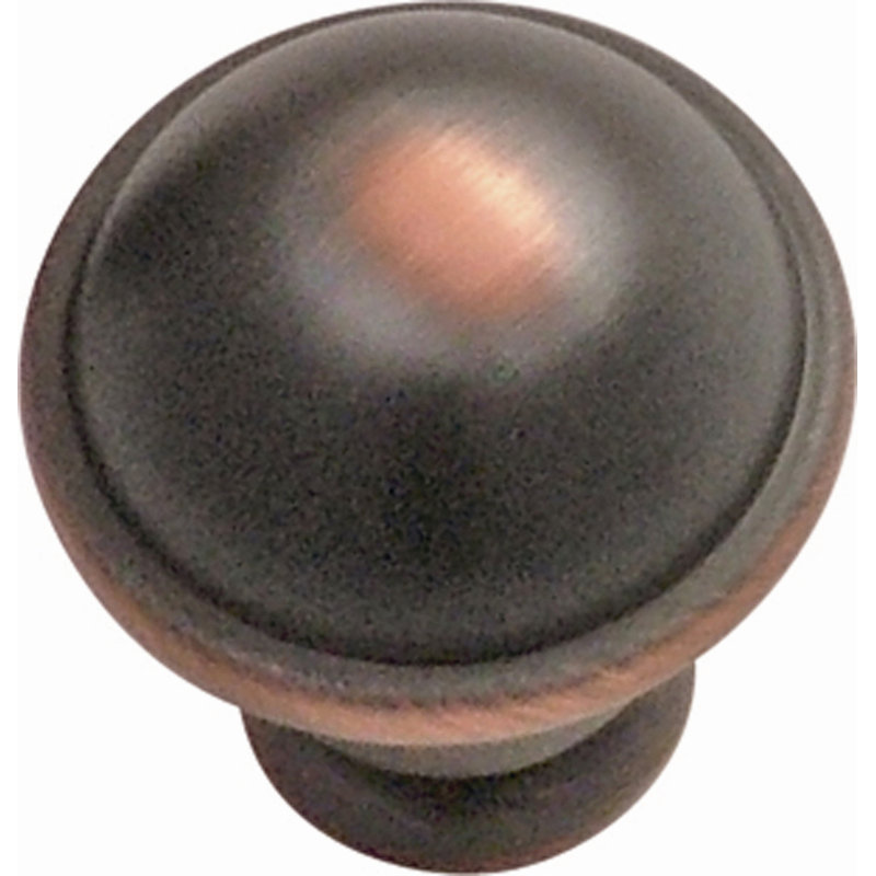 Poignée champignon 1 1/4 po de diamètre, 1,25", Bronze frotté à l'huile