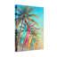 Plantes et fleurs, palmiers, drapeaux colorés, ciel tropical-1930900548-1930900544-1930900545