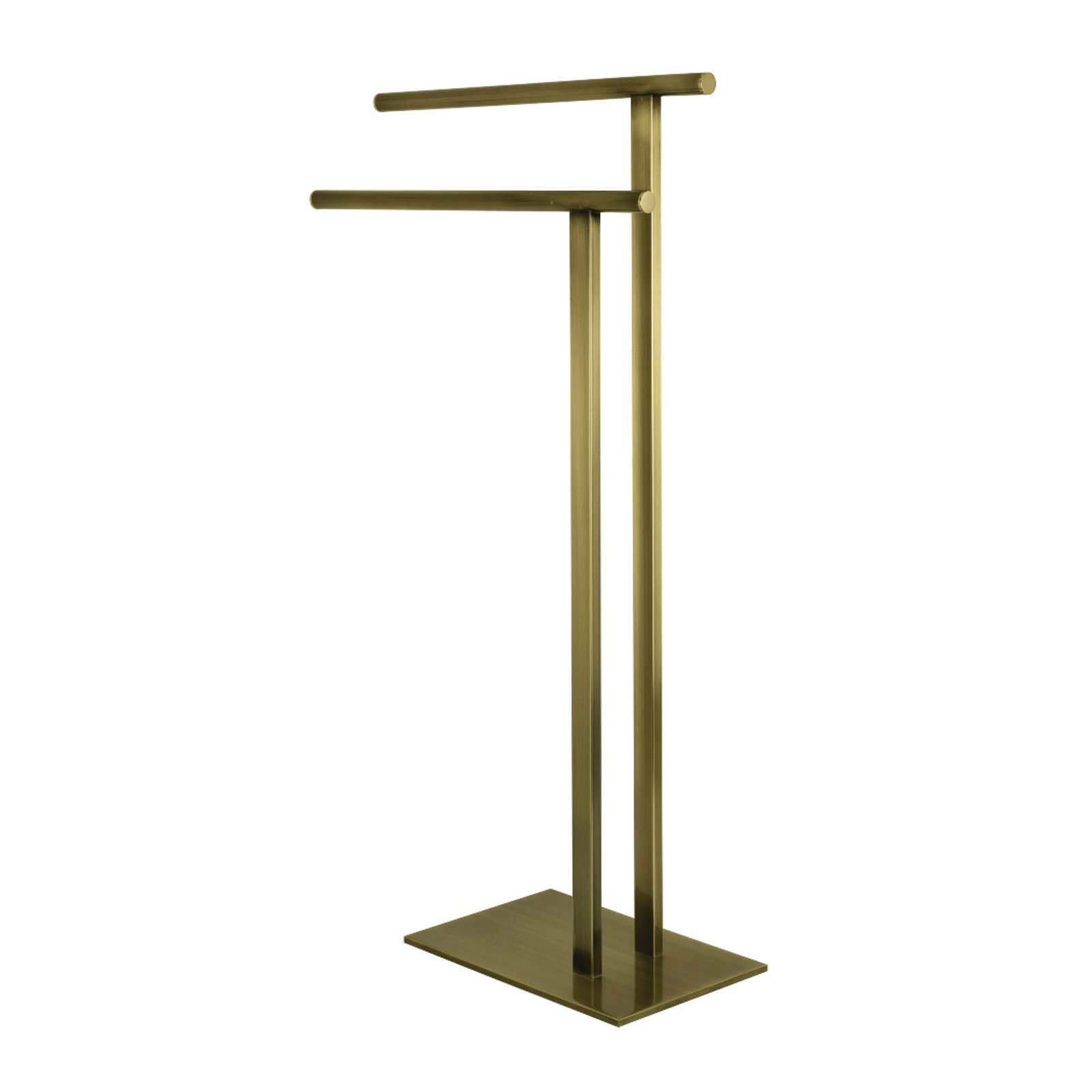 Kingston Brass Edenscape Freestanding Dual Towel Rack, Antique Brass
