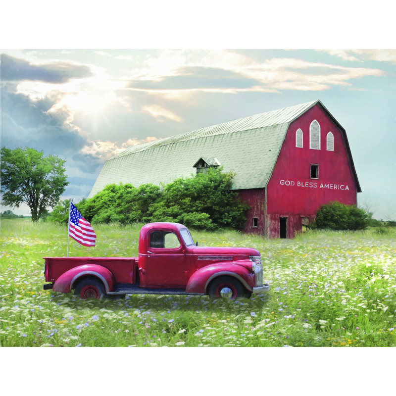 " God Bless America " by Lori Deiter, 12" H x 16" W