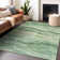 Machine Washable Indoor/Outdoor Christain ACN1248 Green Rug
