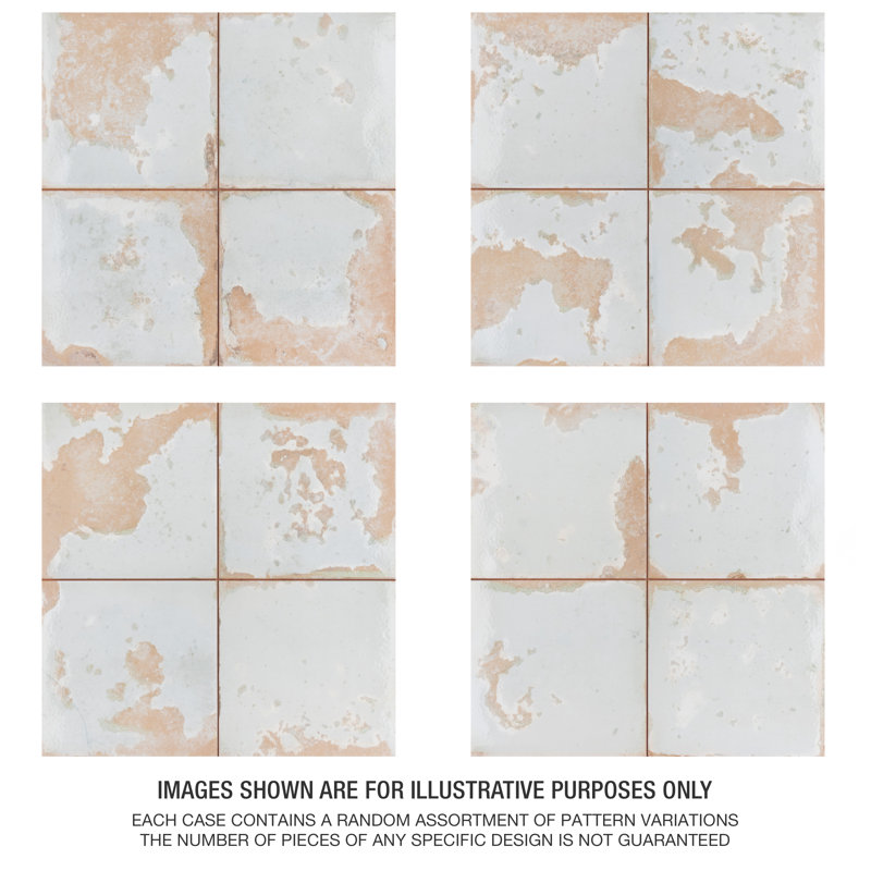 Kings Luxe Heritage 18" x 18" Ceramic Vintage Wall & Floor Tile