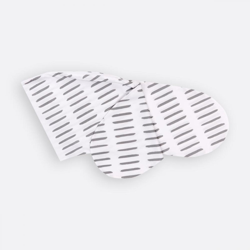 Graue Striche Friends Striped Cot Pillowcase