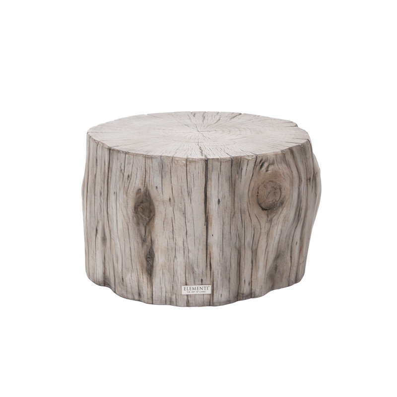 DAINTREE Concrete Coffee Table in Wood Look 70 x 67 x 40.6 cm, Beige wood